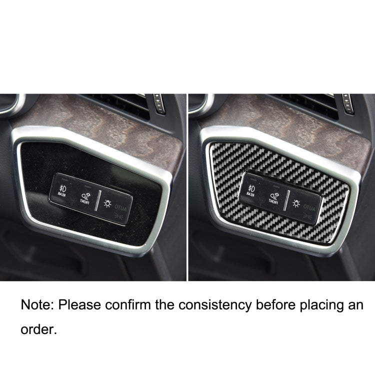 Car Carbon Fiber Headlight Switch Decorative Sticker for Audi A6L / A7 2019-, Right Drive ÎҵÄÉ̵ê