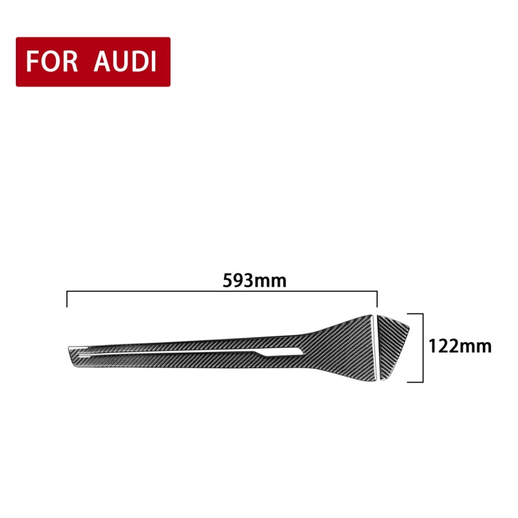 Car Carbon Fiber Central Control Decorative Sticker for Audi A6L / A7 2019-, Right Drive ÎҵÄÉ̵ê