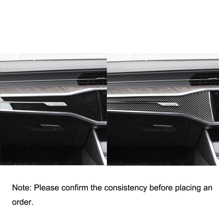 Car Carbon Fiber Central Control Decorative Sticker for Audi A6L / A7 2019-, Right Drive ÎҵÄÉ̵ê