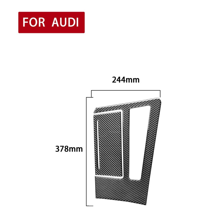 Car Carbon Fiber Gear Panel Decorative Sticker for Audi A6L / A7 2019-, Right Drive ÎҵÄÉ̵ê