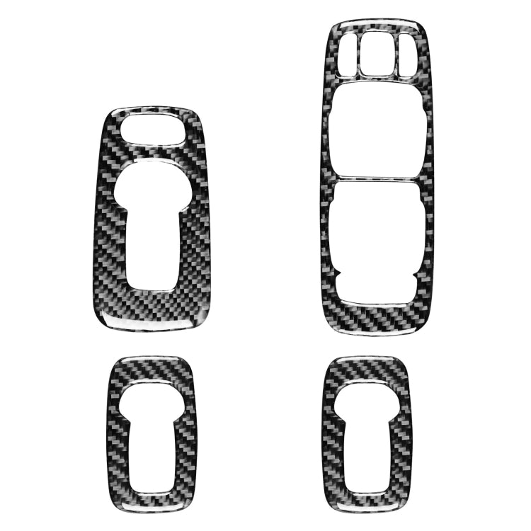 4 in 1 Car Carbon Fiber Door Set B Decorative Sticker for Volvo XC90 2003-2014, Right Drive ÎҵÄÉ̵ê