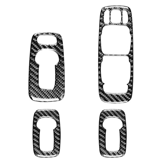 4 in 1 Car Carbon Fiber Door Set B Decorative Sticker for Volvo XC90 2003-2014, Right Drive ÎҵÄÉ̵ê