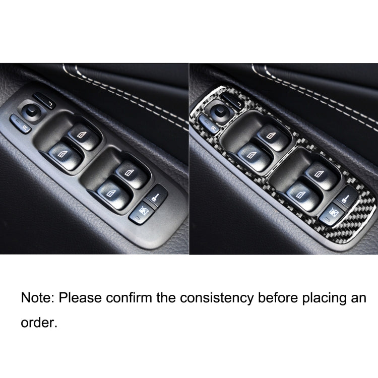 4 in 1 Car Carbon Fiber Door Set B Decorative Sticker for Volvo XC90 2003-2014, Right Drive ÎҵÄÉ̵ê