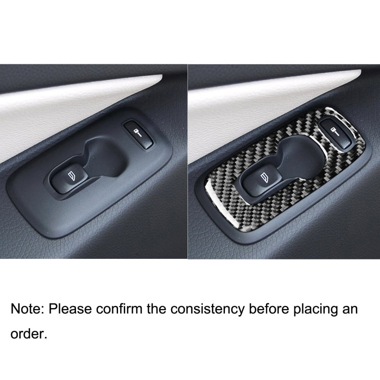 4 in 1 Car Carbon Fiber Door Set B Decorative Sticker for Volvo XC90 2003-2014, Right Drive ÎҵÄÉ̵ê