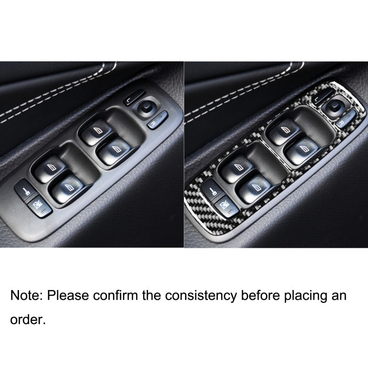 4 in 1 Car Carbon Fiber Door Set B Decorative Sticker for Volvo XC90 2003-2014, Left Drive ÎҵÄÉ̵ê