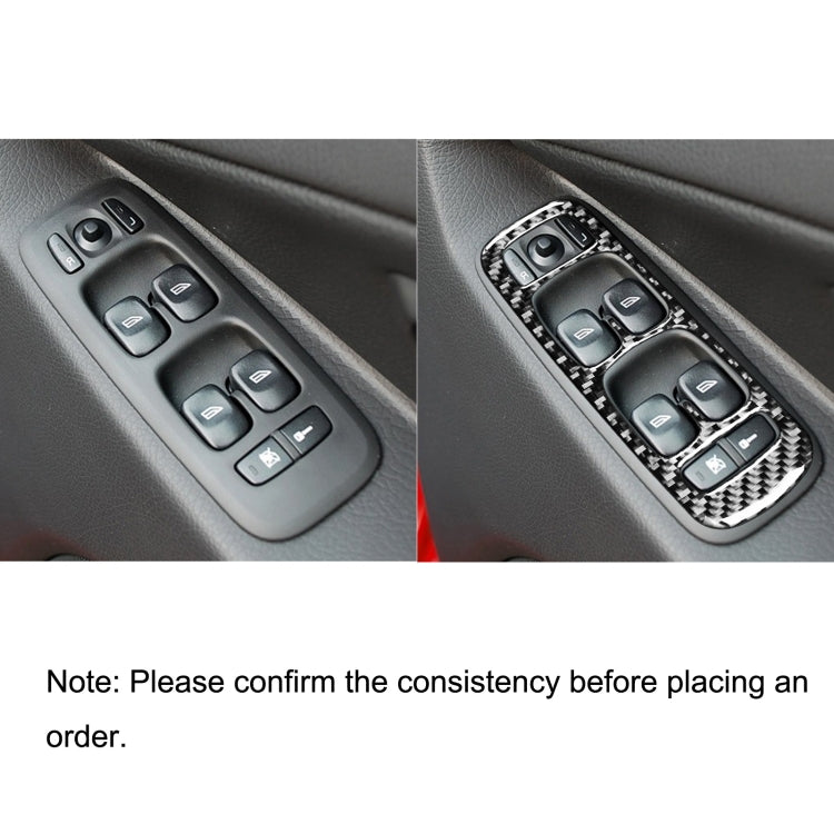 4 in 1 Car Carbon Fiber Door Set A Decorative Sticker for Volvo XC90 2003-2014, Right Drive ÎҵÄÉ̵ê