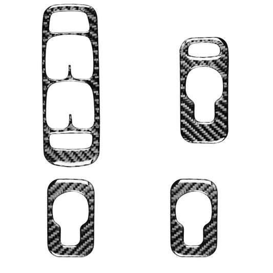 4 in 1 Car Carbon Fiber Door Set A Decorative Sticker for Volvo XC90 2003-2014, Left Drive ÎҵÄÉ̵ê