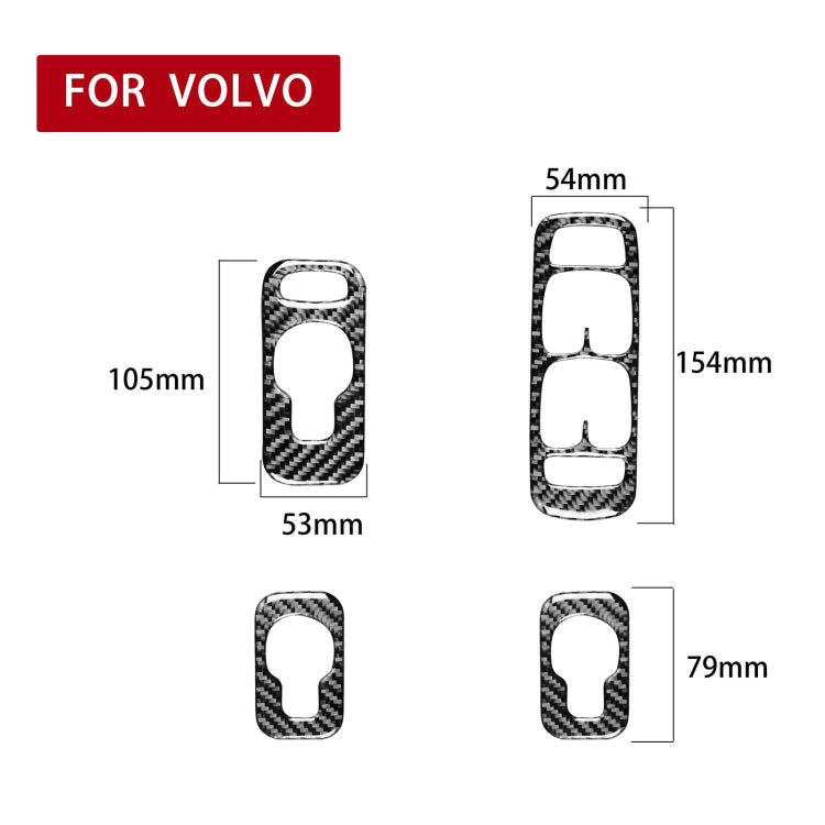 Car Carbon Fiber Window Lift A Decorative Sticker for Volvo XC90 2003-2007, Right Drive ÎҵÄÉ̵ê