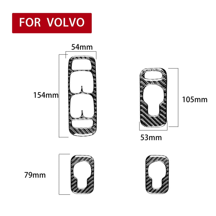 Car Carbon Fiber Window Lift A Decorative Sticker for Volvo XC90 2003-2007, Left Drive ÎҵÄÉ̵ê