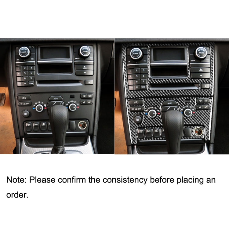 Car Carbon Fiber Control Panel Set B Decorative Sticker for Volvo XC90 2003-2014, Left and Right Drive Universal ÎҵÄÉ̵ê