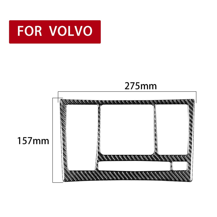 Car Carbon Fiber CD Panel Decorative Sticker for Volvo XC90 2003-2014, Left and Right Drive Universal ÎҵÄÉ̵ê