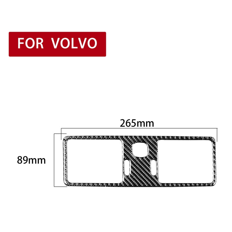 Car Carbon Fiber Central Air Outlet Decorative Sticker for Volvo XC90 2003-2014, Left and Right Drive Universal ÎҵÄÉ̵ê