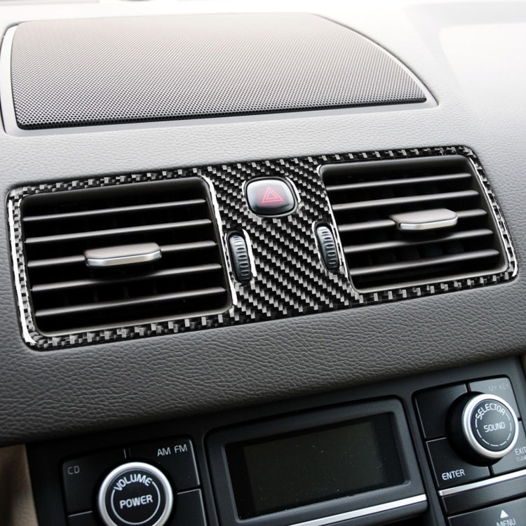 Car Carbon Fiber Central Air Outlet Decorative Sticker for Volvo XC90 2003-2014, Left and Right Drive Universal ÎҵÄÉ̵ê