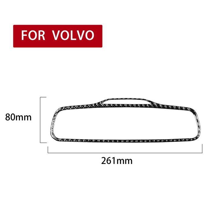 Car Carbon Fiber Rearview Mirror Decorative Sticker for Volvo XC90 2003-2014, Left and Right Drive Universal ÎҵÄÉ̵ê