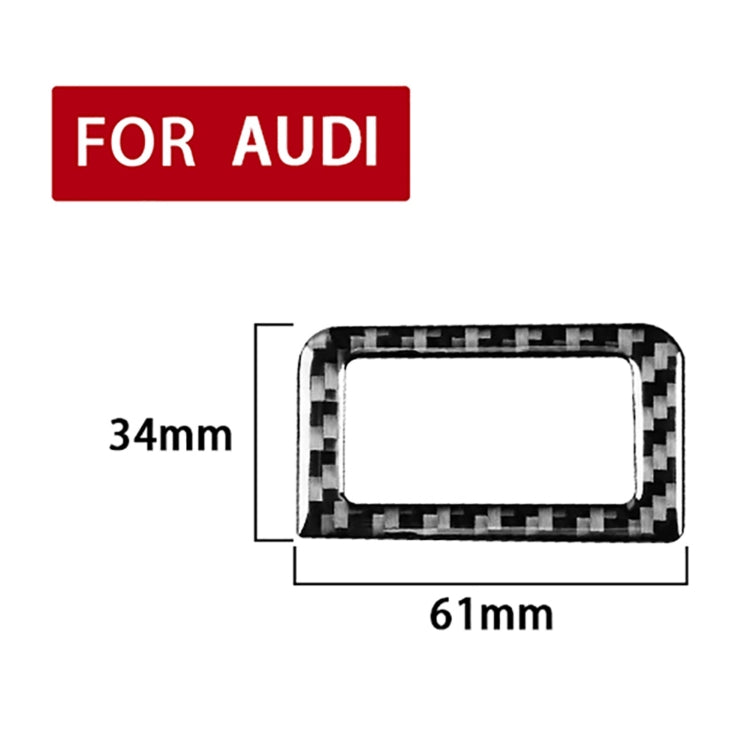 Car Carbon Fiber Trunk Switch Sticker for Audi A6L / A7 2019-, Left and Right Drive Universal ÎҵÄÉ̵ê