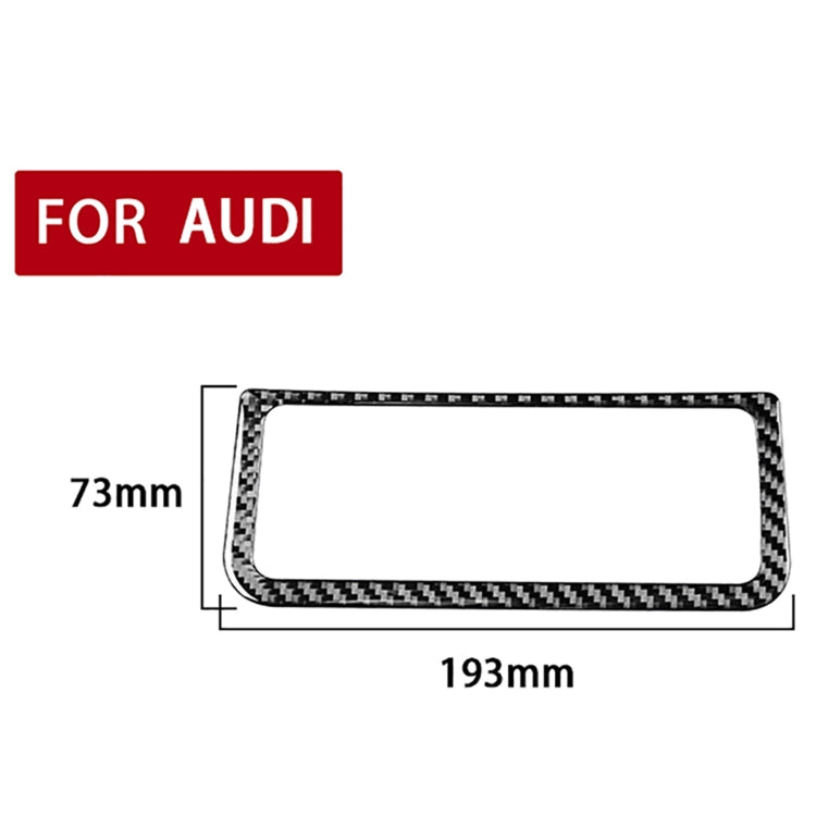 Car Carbon Fiber Rear Air Conditioning Frame Sticker for Audi A6L / A7 2019-, Left and Right Drive Universal ÎҵÄÉ̵ê