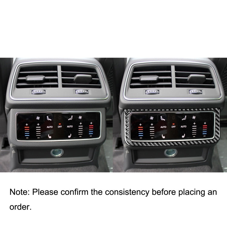 Car Carbon Fiber Rear Air Conditioning Frame Sticker for Audi A6L / A7 2019-, Left and Right Drive Universal ÎҵÄÉ̵ê