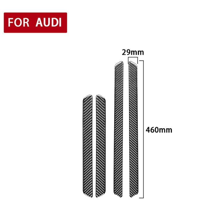 Car Carbon Fiber Threshold Decorative Sticker for Audi A6L / A7 2019-, Left and Right Drive Universal ÎҵÄÉ̵ê