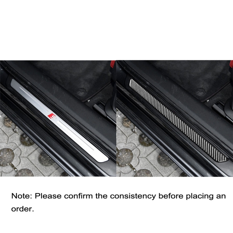 Car Carbon Fiber Threshold Decorative Sticker for Audi A6L / A7 2019-, Left and Right Drive Universal ÎҵÄÉ̵ê