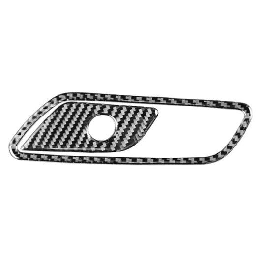 Car Carbon Fiber Front Passenger Seat Storage Box Switch Decorative Sticker for Audi A6L / A7 2019-, Left Drive ÎҵÄÉ̵ê