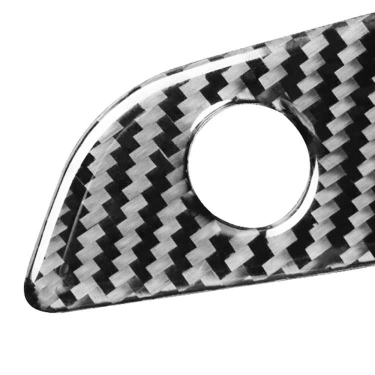 Car Carbon Fiber Front Passenger Seat Storage Box Switch Decorative Sticker for Audi A6L / A7 2019-, Left Drive ÎҵÄÉ̵ê