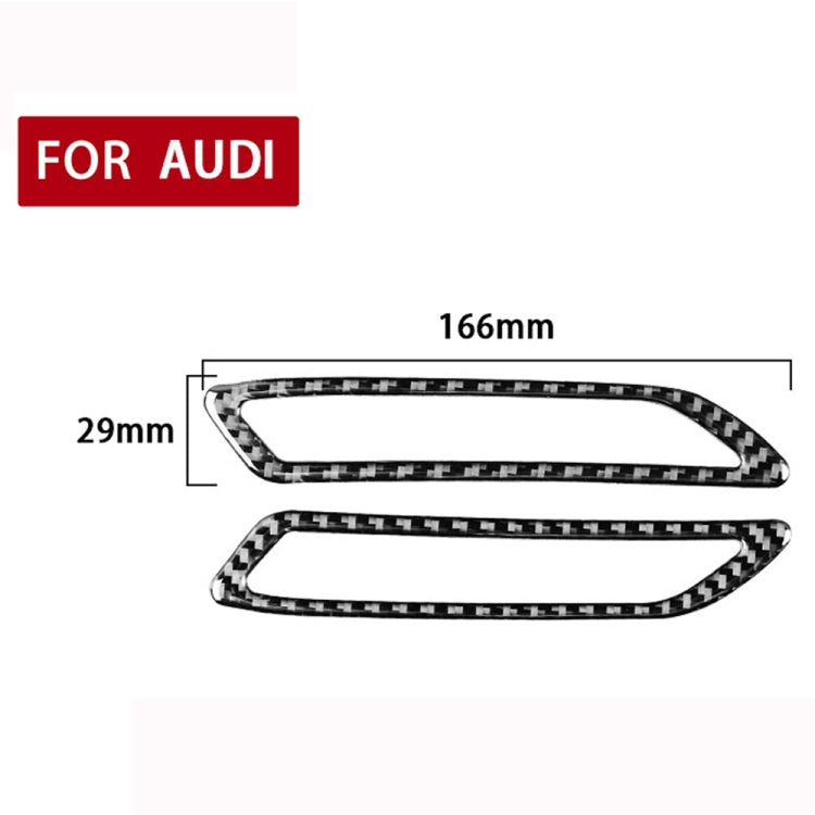 Car Carbon Fiber A-pillar Air Outlet Decorative Sticker for Audi A6L / A7 2019-, Left and Right Drive Universal ÎҵÄÉ̵ê