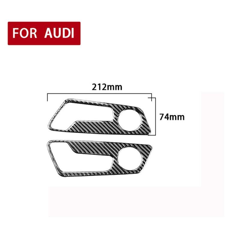 Car Carbon Fiber Seat Adjustment Panel Decorative Sticker for Audi A6L / A7 2019-, Left and Right Drive Universal ÎҵÄÉ̵ê