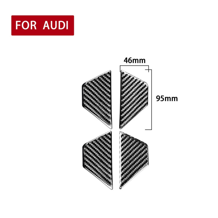 Car Carbon Fiber Inner Door Bowl Decorative Sticker for Audi A6L / A7 2019-, Left and Right Drive Universal ÎҵÄÉ̵ê