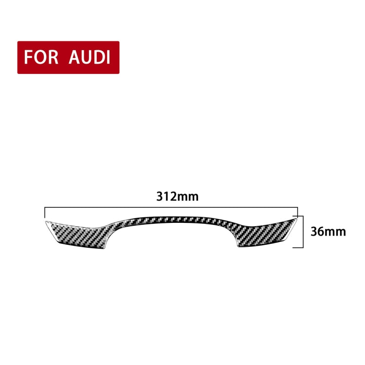 Car Carbon Fiber Dashboard Decorative Sticker for Audi A6L / A7 2019-, Left and Right Drive Universal ÎҵÄÉ̵ê