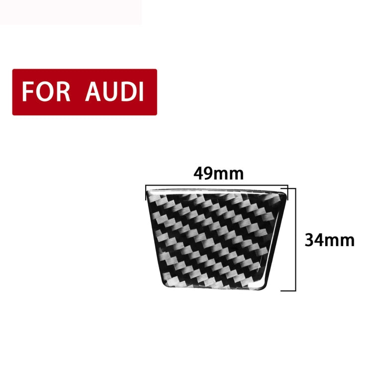 Car Carbon Fiber Steering Wheel Lower Decorative Sticker for Audi A6L / A7 2019-, Left and Right Drive Universal ÎҵÄÉ̵ê