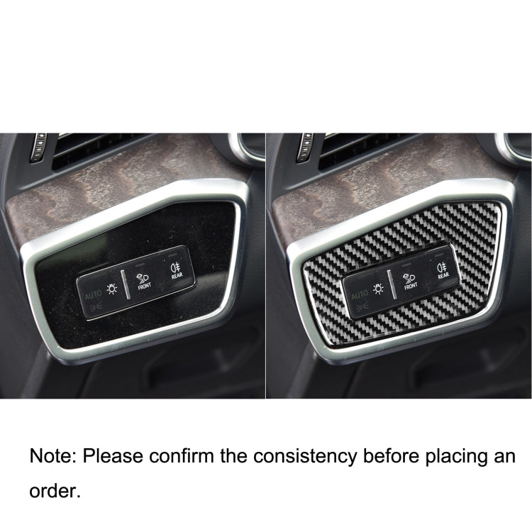 Car Carbon Fiber Headlight Switch Decorative Sticker for Audi A6L / A7 2019-, Left Drive ÎҵÄÉ̵ê