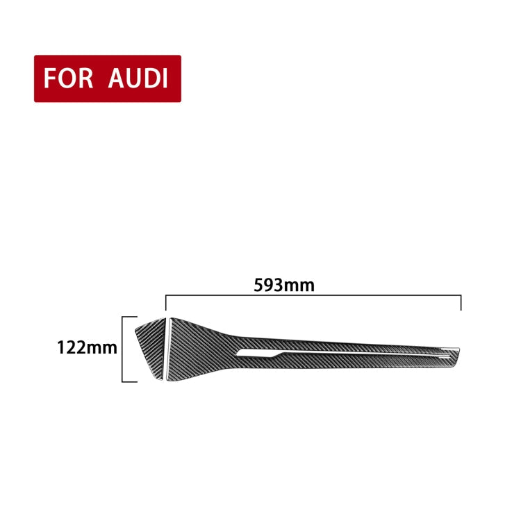 Car Carbon Fiber Central Control Decorative Sticker for Audi A6L / A7 2019-, Left Drive ÎҵÄÉ̵ê