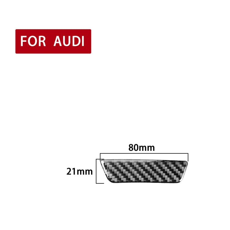 Car Carbon Fiber Armrest Box Decorative Sticker for Audi A6L / A7 2019-, Left and Right Drive Universal ÎҵÄÉ̵ê