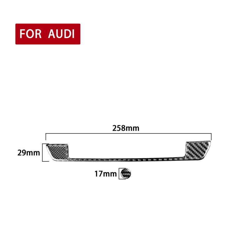 Car Carbon Fiber Warning Panel Buttons Decorative Sticker for Audi A6L / A7 2019-, Left and Right Drive Universal ÎҵÄÉ̵ê