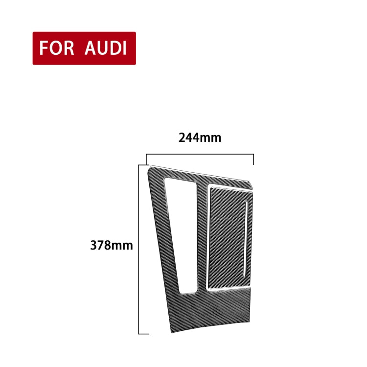 Car Carbon Fiber Gear Panel Decorative Sticker for Audi A6L / A7 2019-, Left Drive ÎҵÄÉ̵ê