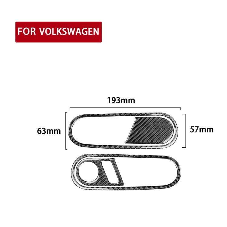 Car Carbon Fiber Door Inside Handle Decorative Sticker for Volkswagen Beetle 2012-2019, Right Drive ÎҵÄÉ̵ê