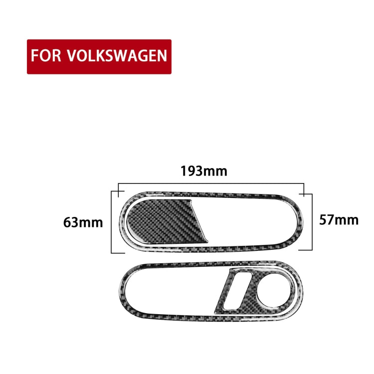 Car Carbon Fiber Door Inside Handle Decorative Sticker for Volkswagen Beetle 2012-2019, Left Drive ÎҵÄÉ̵ê