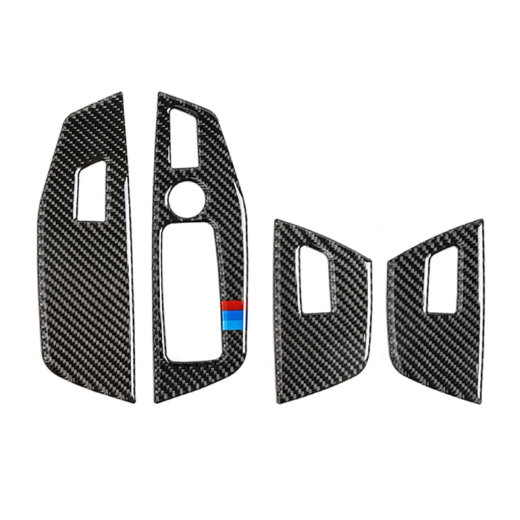 Car Carbon Fiber Window Glass Control Panel 3-color Decorative Sticker for BMW G01 X3 2018-2020 / G02 X4 2019-2020, Left Drive ÎҵÄÉ̵ê