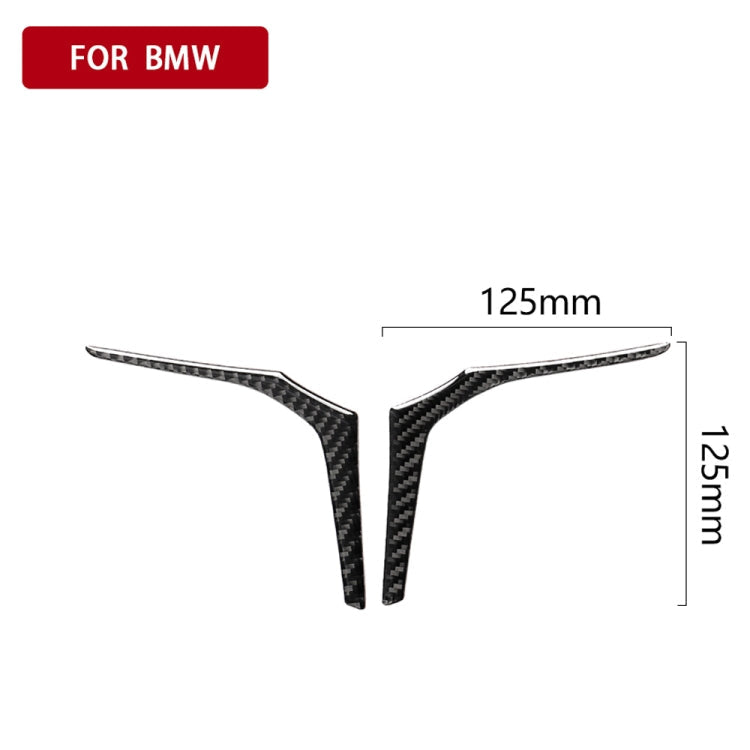 2 in 1 Car Carbon Fiber Steering Wheel Below Decorative Sticker for BMW G01 X3 2018-2020 / G02 X4 2019-2020, Left and Right Drive Universal-Reluova