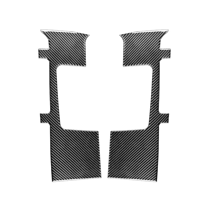 2 PCS / Set Carbon Fiber Car Seat Belt Panel Decorative Sticker for Toyota Tundra 2014-2018, Left Right Driving-Reluova