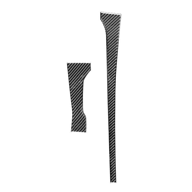 2 PCS / Set Carbon Fiber Car Central Control Gear Decorative Sticker for Toyota Tundra 2014-2018, Left Right Driving-Reluova