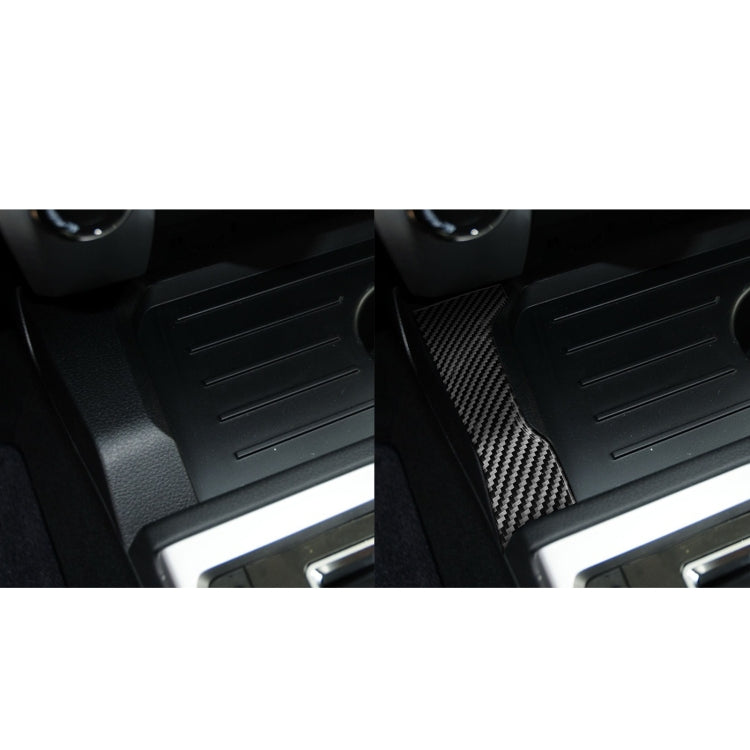 2 PCS / Set Carbon Fiber Car Central Control Gear Decorative Sticker for Toyota Tundra 2014-2018, Left Right Driving-Reluova