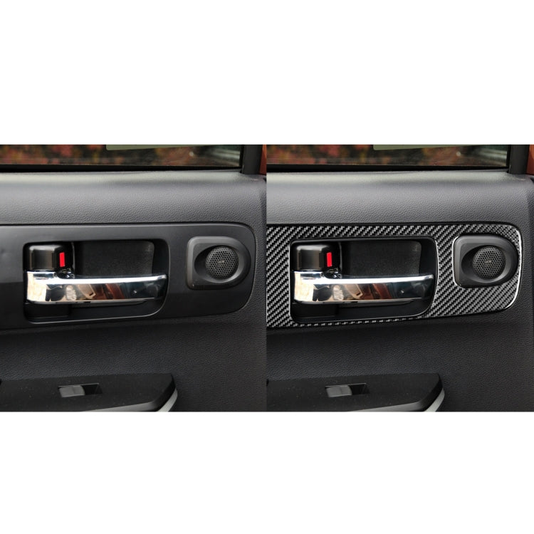 4 PCS / Set Carbon Fiber Car Door Inner Handle Decorative Sticker for Toyota Tundra 2014-2018, Left Driving ÎҵÄÉ̵ê