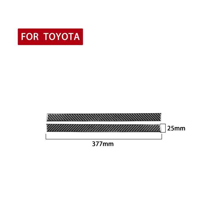 2 PCS / Set Carbon Fiber Car Rearview Mirror Anti-scratch Strip Decorative Sticker for Toyota Tundra 2014-2018, Left Right Driving-Reluova