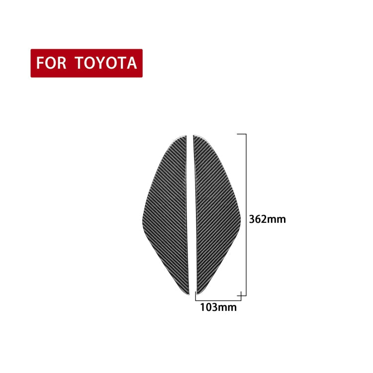 2 PCS / Set Carbon Fiber Car Door Anti-collision Cushion Decorative Sticker for Toyota Tundra 2014-2018, Left Right Driving-Reluova