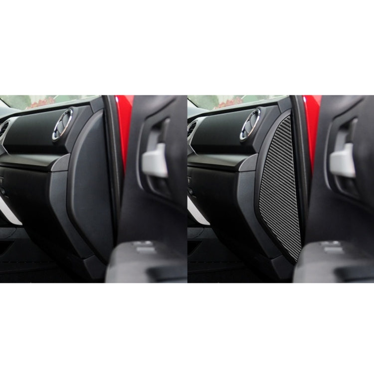 2 PCS / Set Carbon Fiber Car Door Anti-collision Cushion Decorative Sticker for Toyota Tundra 2014-2018, Left Right Driving-Reluova