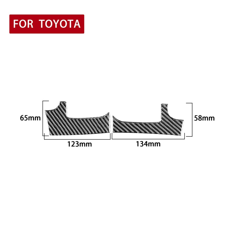 2 PCS / Set Carbon Fiber Car Dashboard Air Outlet Decorative Sticker for Toyota Tundra 2014-2018, Left Driving-Reluova