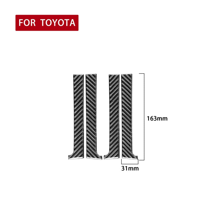 4 PCS / Set Carbon Fiber Car Inner Handle Decorative Sticker for Toyota Tundra 2014-2018, Left Right Driving Universal ÎҵÄÉ̵ê