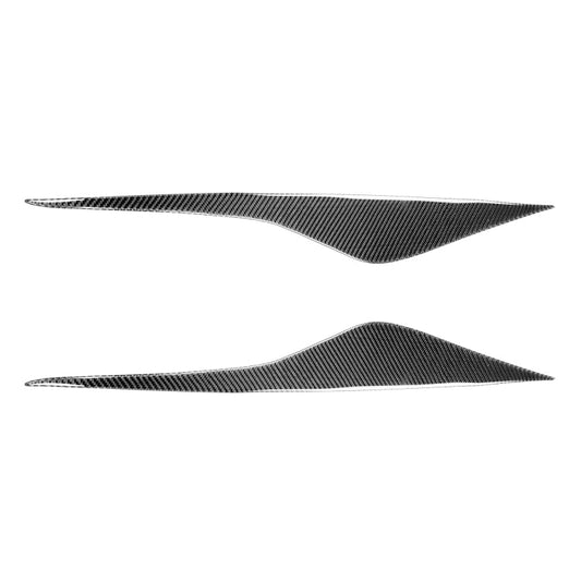 2 PCS / Set Carbon Fiber Car Lamp Eyebrow Decorative Sticker for Ford Mondeo MK4 2007-2013, Drop Glue Version-Reluova