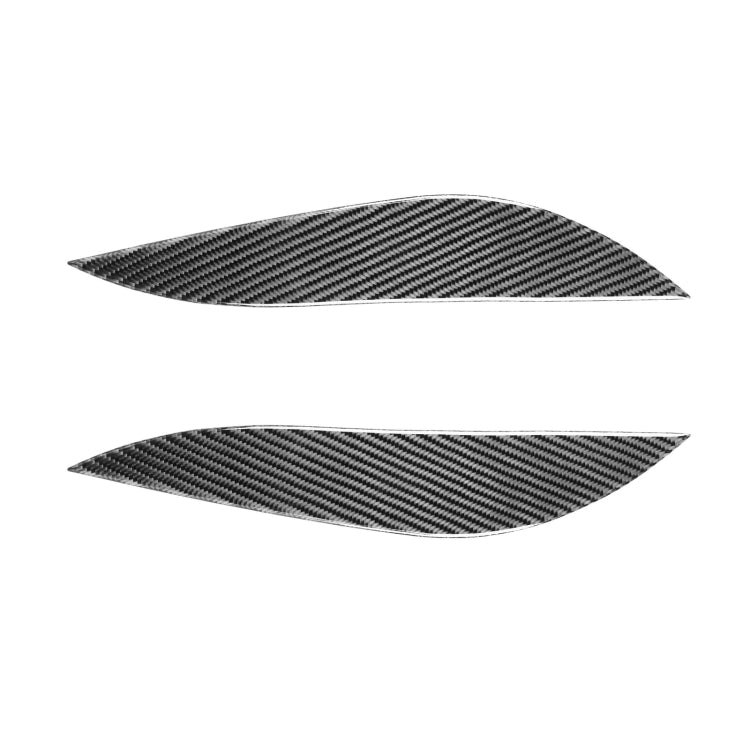 2 PCS / Set Carbon Fiber Car Lamp Eyebrow Decorative Sticker for Honda Civic 2001-2003, Drop Glue Version-Reluova